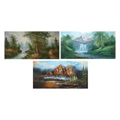 Bob Ross School, Untitled, <p>Bob Ross School<br />a) Forest<br />signed Cost