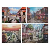 Untitled by a) V. Goyenechea<br, > b) Pangilinan<br & > c) Unid, <p>a) V. Goyenechea<br />Streetscape<br />signed a, sold Dec 2021