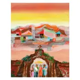 Untitled by Manuel Baldemor<br & > Baptismal Party wi, <p>Manuel Baldemor (b. 1947)<br />Baptismal Party, sold Dec 2021