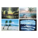 Untitled by Mabini School<br & > Seascape - 4 pieces, <p>Mabini School<br />Seascape - 4 pieces<br />sig, sold Dec 2021