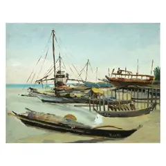 Elias Laxa, Untitled, <p>Elias Laxa (1904 - 1990)<br />Seaside<br />sign