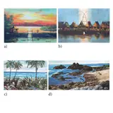 Untitled by a) H. Javier<br, > b) Noel B. Centeno<br & > c) Zuk, <p>a) H. Javier<br />Sunrise<br />signed and dated, sold Dec 2021