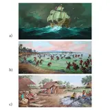 P.C. Pino, Untitled, <p>P.C. Pino<br />a) Galleon<br />signed and dated