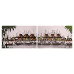 B. Lopez, Untitled, <p>B. Lopez<br />Fisherman's Village I and II<br /