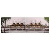 B. Lopez, Untitled, <p>B. Lopez<br />Fisherman's Village I and II<br /