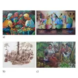 Untitled by a) Unidentified Artist<br, > b) Jan Capati<br & > c, <p>a) Unidentified Artist<br />i) Flower Vendors<b, sold Dec 2021