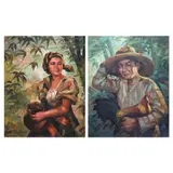 Untitled by a) F. J. Meimban IV<br & > b) Hernando, <p>a) F. J. Meimban IV<br />Babae<br />signed and, sold Dec 2021