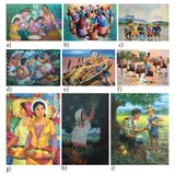 Untitled by a) Crisostomo<br, > b) E. Gonzales<br & > c) Ed Abr, <p>a) Crisostomo<br />Sampaguita Vendor II<br />si, sold Dec 2021