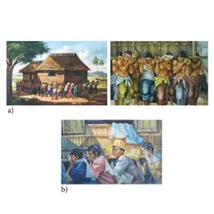 Robert Vecino, Untitled, <p>Robert Vecino<br />a) Bayanihan I and II<br />s