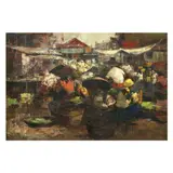 Untitled by Cesar Buenaventura<br & > Market Plac, <p>Cesar Buenaventura (1922 - 1983)<br />Market Pl, sold Dec 2021