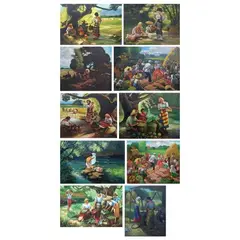 Amorsolo School, Untitled, <p>Amorsolo School<br />a) Under the Mango Tree an