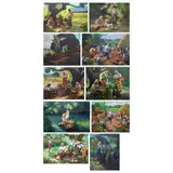 Amorsolo School, Untitled, <p>Amorsolo School<br />a) Under the Mango Tree an