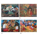 Untitled by a) Bernardo<br, > b) Unidentified Artist<br & > c), <p>a) Bernardo<br />Salu-Salo sa Pagkain<br />sign, sold Dec 2021