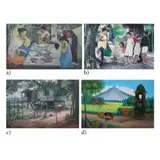 Untitled by a) Silva<br, > b) Amy Aragon<br & > c) Ge, <p>a) Silva<br />Hapag Kainan<br />signed and date, sold Dec 2021