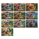 Untitled by Mabini School<br & > Family - 11 pieces, Mabini School<br /> Family - 11 pieces<br /> signe, sold Dec 2021