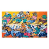 Untitled by Norma Belleza<br & > Fishermen, <p>Norma Belleza (b. 1939)<br />Fishermen<br />sig, sold Dec 2021