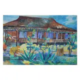Untitled by Norma Belleza<br & > Lorenzo's Farm, <p>Norma Belleza (b. 1939)<br />Lorenzo's Farm<br, sold Dec 2021