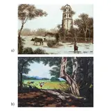 Untitled by a) Unidentified Artist<br & > b) Guevarra, <p>a) Unidentified Artist<br />Old Church<br />sig, sold Dec 2021