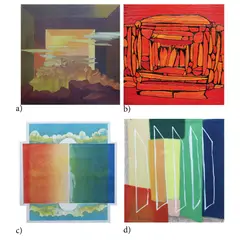 Untitled by a) Unidentified Artist<br & > b) Unidentified Artis, <p>a) Unidentified Artist<br />Imaginary Landscape, sold Dec 2021