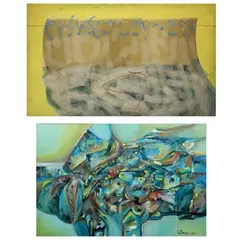 Untitled by a) Danilo Sibayan<br & > b) S. Borola, <p>a) Danilo Sibayan (b. 1953)<br />Spiritual Batt, sold Dec 2021
