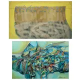 a) Danilo Sibayan<br & > b) S. Borola, Untitled, <p>a) Danilo Sibayan (b. 1953)<br />Spiritual Batt
