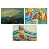 Untitled by a) Ronald Tamfalan<br & > b) Joselito Fue, <p>a) Ronald Tamfalan (b. 1977)<br />Untitled<br /, sold Dec 2021