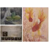 Untitled by a) Edwin Sion<br, > b) Unidentified Artist<br & > c, <p>a) Edwin Sion<br />Still Life<br />signed and d, sold Dec 2021