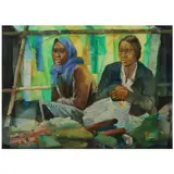 Untitled by Ephraim Samson<br & > Mga Kapatid, <p>Ephraim Samson (b. 1947)<br />Mga Kapatid<br />, sold Dec 2021