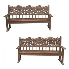 Two Benches, Untitled, <p>Two Benches<br />narra<br />44" x 81 1/2" x 25"