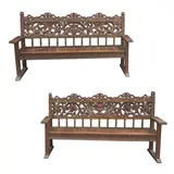 Two Benches, Untitled, <p>Two Benches<br />narra<br />44" x 81 1/2" x 25"