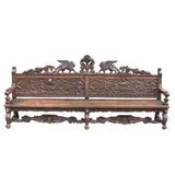 A Carved Bench, Untitled, <p>A Carved Bench<br />narra<br />52 1/2" x 121" x