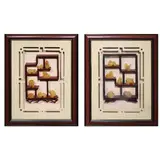 Various Oriental Decors, Untitled, <p>Various Oriental Decors<br />resin (with frame)