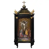 Untitled by A 19th-Century Tableau Depicting the Calvary Scene, <p>A 19th-Century Tableau Depicting the<br />Calva, sold Dec 2021