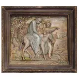 Joseph, Mary, and Jesus, Untitled, <p>Joseph, Mary, and Jesus<br />bas relief<br />ha