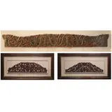 Three Carved Transom, Untitled, <p>Three Carved Transom<br />wood<br />a) 7 1/2" x