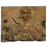 Untitled by A Carving of a Scholar<br & >, <p>A Carving of a Scholar<br />wood carving<br />1, sold Dec 2021