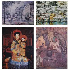 Various Themes<br & >, Untitled, <p>Various Themes<br />print<br />12" x 16" (30 cm