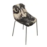 Ambie Abaño, Untitled, woodcut print on quilted upholstery