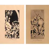 Botong Francisco, a) Untitled (Bernardo Carpio)
b) Warrior Series