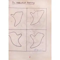 Hernando Ocampo, Mariwasa Garden, pen and ink on paper