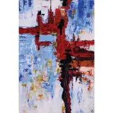 Mariah Zeah Inosanto, Relativity, acrylic on canvas
