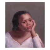 Mia Herbosa, Dana, oil on masonite board