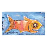 Joey De Leon, Fish from the Canals of Venice, acrylic on board