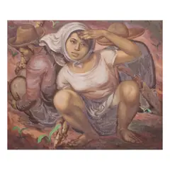 Bulaklak ng Kaingin by Jose Blanco, oil on canvas, sold Jul 2021