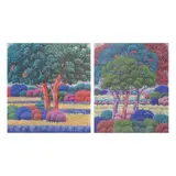 Ibarra dela Rosa, a) Landscape with Trees b) Landscape Series