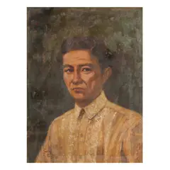 Simon Saulog, Portrait of Francisco Balagtas Baltazar, oil on canvas