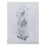 Dino Gabito, Shroud 14, graphite on board
