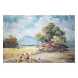 Oscar T. Navarro, Untitled (Landscape), oil on canvas