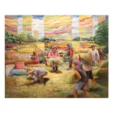 Roy Leo “Long” Lorono, Gratitude (Beams of Harvest Series 4), oil on canvas