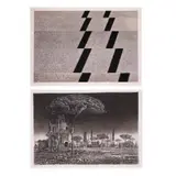a) Shadows on stairs  b) Via Appia by a) Alex Van Hagen b) Han Van Hagen, A. photograph, 3/5 B. etching, 54/75, sold Jul 2021